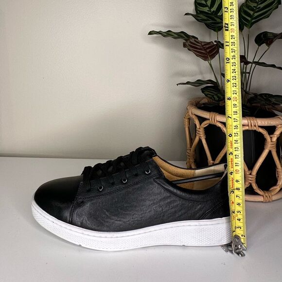 NEW Sandro Moscoloni M180 Black Leather Low-Top Sneakers Men’s Size 11D Brazil - Picture 7 of 11